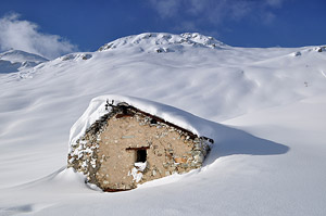 Фото Валь д’Изер, Тинь. Заброщенный домик
